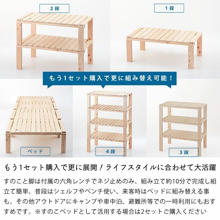 アウトドアや車中泊、避難場所で使える桧の 本棚・シェルフ｜本棚