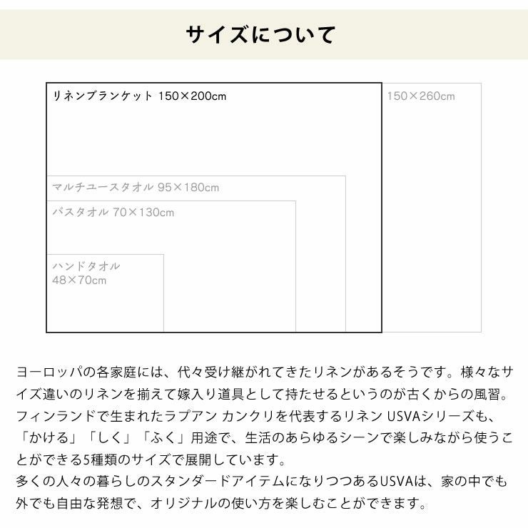 USVAシリーズのサイズについて