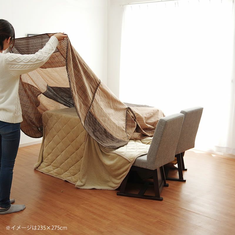 しじら織りハイタイプ用上掛けカバーの上掛けシーン