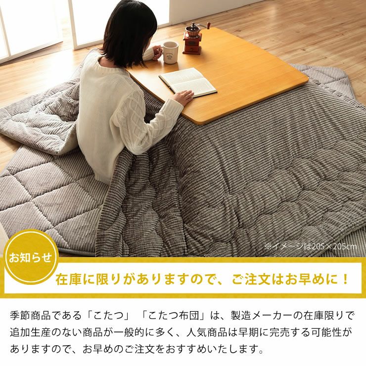 こたつ布団 薄 こたつ掛け布団（長方形 105～120cm用）｜こたつ布団