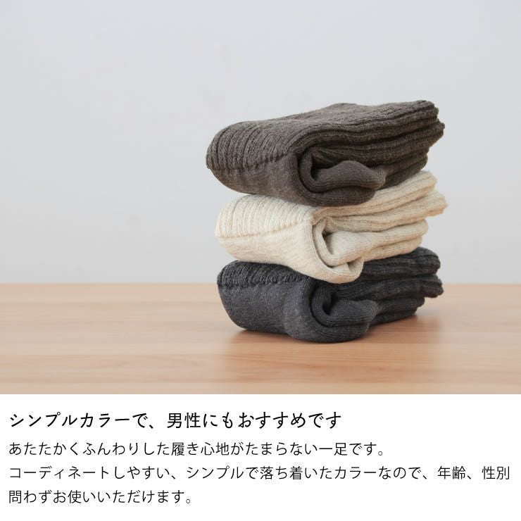 シンプルカラーで男性にもおすすめのクツシタ