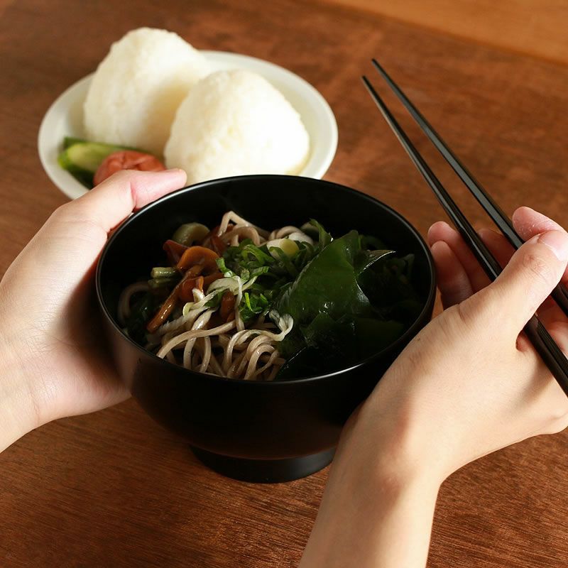 漆琳堂（シツリンドウ）越前硬漆 一乗椀 4.5寸汁椀 （容 和洋食器