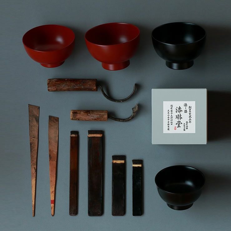 漆琳堂（シツリンドウ）越前硬漆 一乗椀 4.5寸汁椀 （容 和洋食器