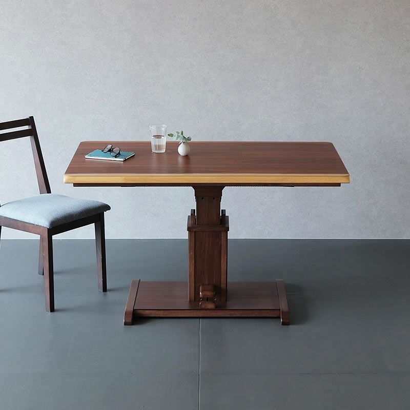 昇降式ダイニングコタツ・こたつ長方形 こたつテーブル（ハイタイプ