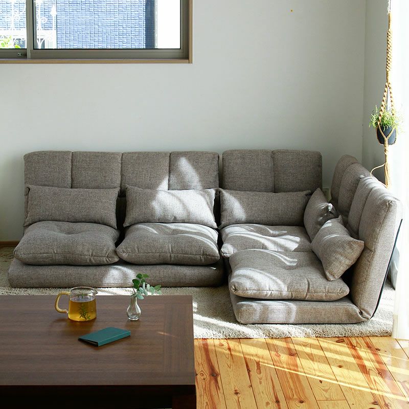 ゆったりくつろげるローソファ3点セット