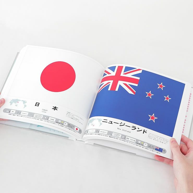 配色もとっても鮮やかな完全版・国旗のえほんのイメージ1