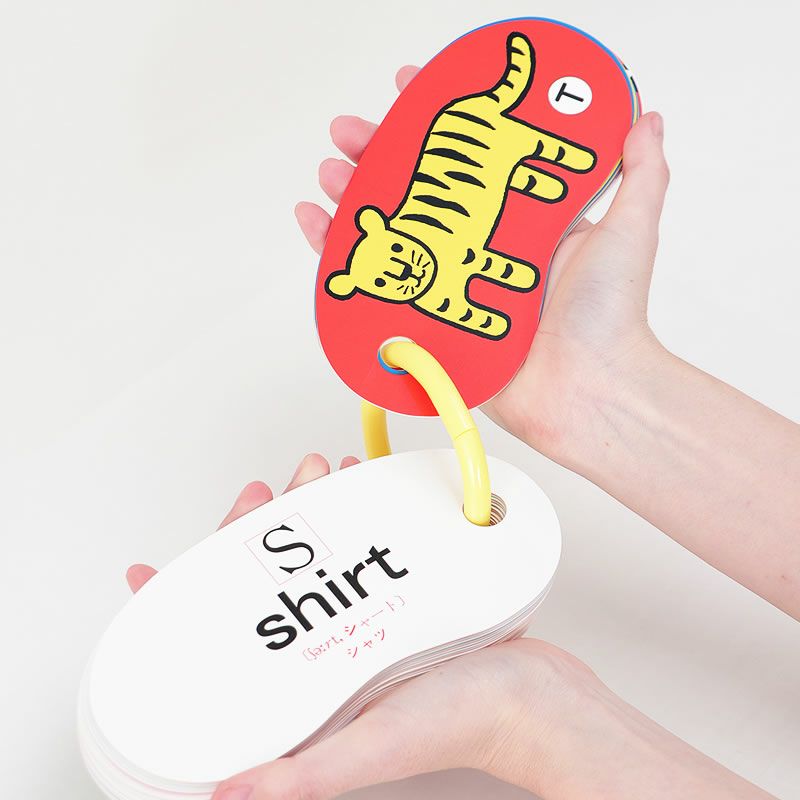 鮮やかな色彩と、楽しいイラスト、カラフルなリングカード・ＡＢＣ