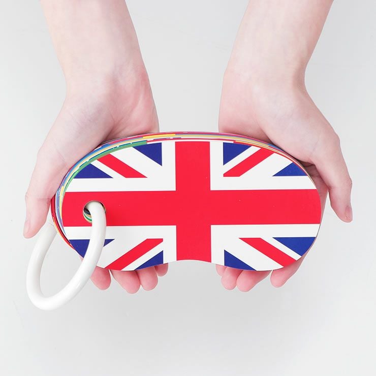 やさしい温かみのあるリングカード・国旗のイメージ1