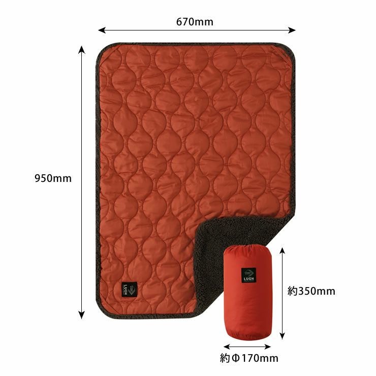 LUGH（ルー）魔法瓶ブランケットClassicのサイズについて