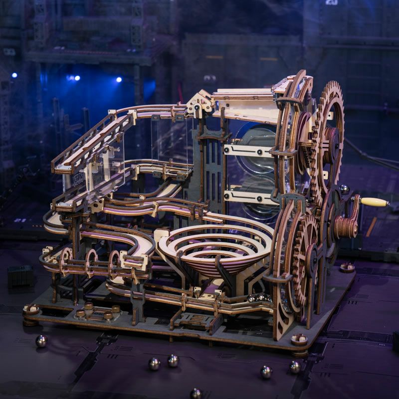 つくるんです 動くウッドパズルコースター マーブ オーナメント・置物