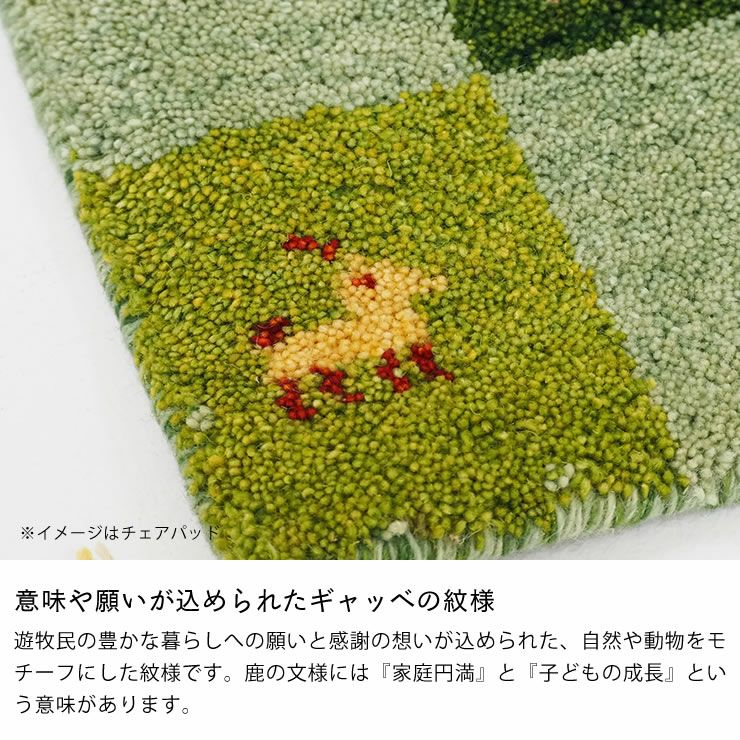 鮮やかな発色で愛らしいデザインのギャッベラグ 14 ラグ・カーペット