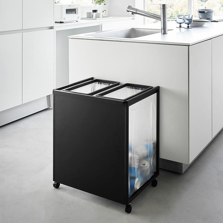 山崎実業（ヤマザキジツギョウ）目隠し分別ダストワゴ ダストボックス