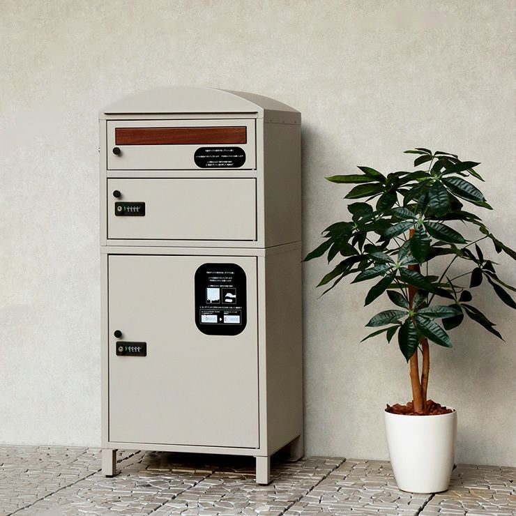 MOJYU（モジュ）宅配ボックス付ポスト 宅配2段タイプ_プリモ