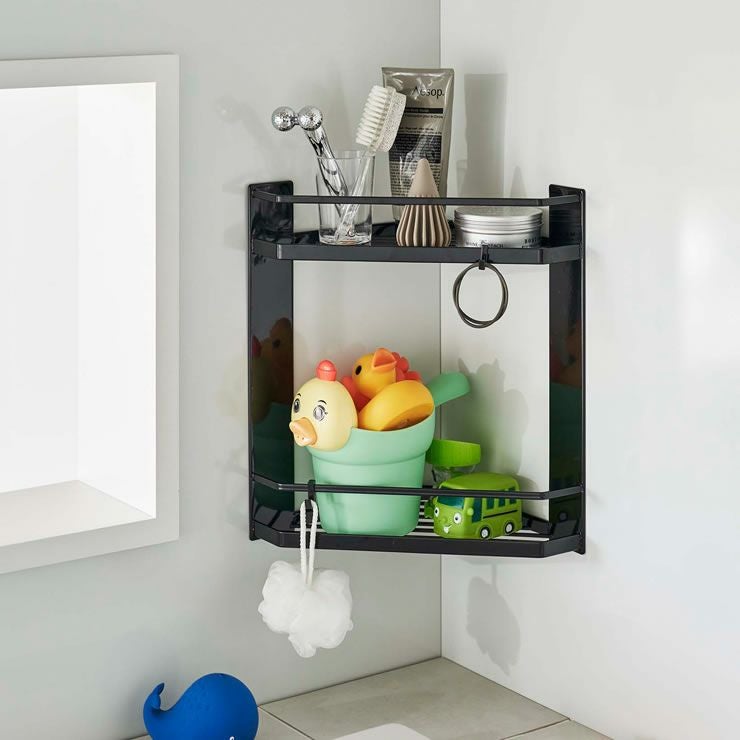 マグネットお風呂用コーナーラックタワーの使用イメージ