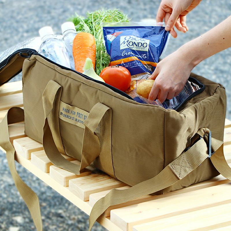 POST GENERAL(ポストジェネラル）ヘビーデューティー クーラーバッグ ロングオリーブブラウン