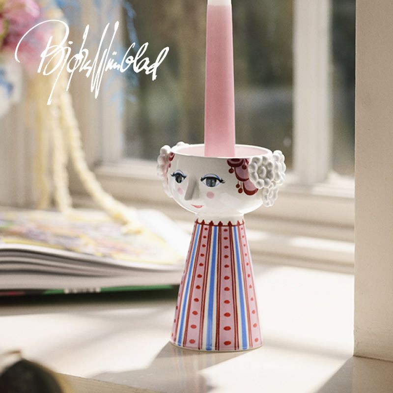 ビヨン・ヴィンブラッド　エヴァ キャンドルホルダー ダスティレッド