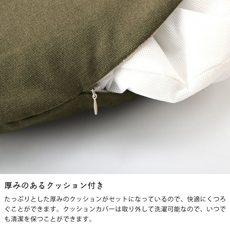 厚みのあるクッション付きのキャットハウス