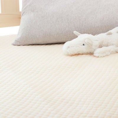 汗取り敷きパッド シングルサイズ クリーム色