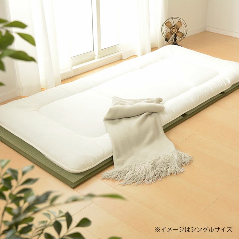 い草100%使用折りたためる畳マットレスの敷き布団イメージ