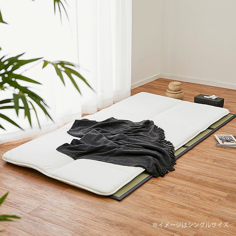 水拭きできる折りたためる畳マットレスの敷き布団イメージ