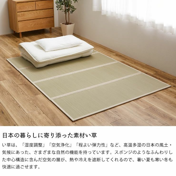 日本の暮らしに寄り添った素材い草の畳マット