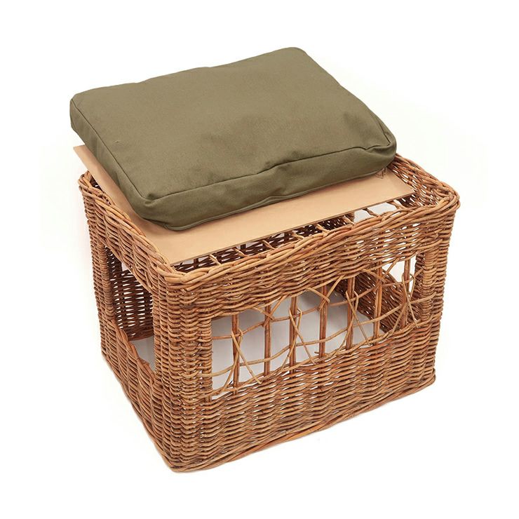 ラタンのナチュラルな風合いが温かみを感じるトイレカバー