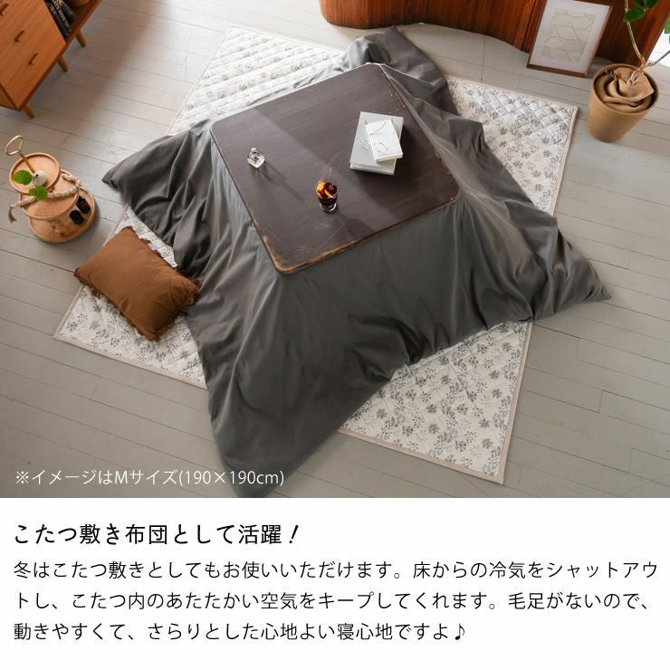 こたつ敷き布団として活躍する敷き物