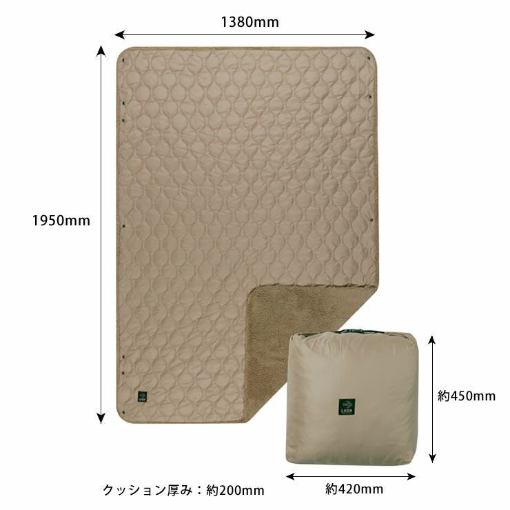 LUGH（ルー）魔法瓶ブランケット新6層仕様Lサイズについて