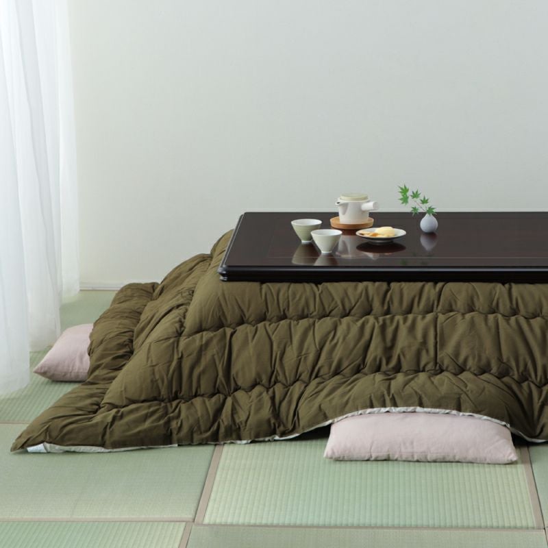 落ち着いた雰囲気の和モダンこたつ長方形 150cm幅