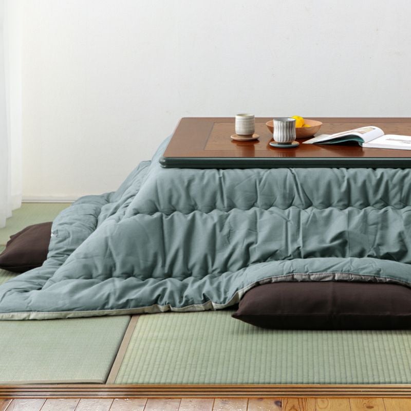 欅の重厚感を感じる純和風こたつ長方形150cm