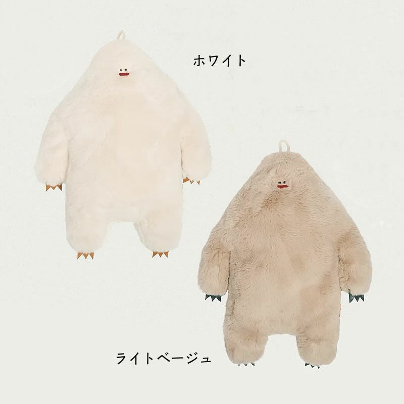 NOOKs(ヌークス)湯たんぽカバーイエティはホワイトとライトベージュの2色からお選びいただけます