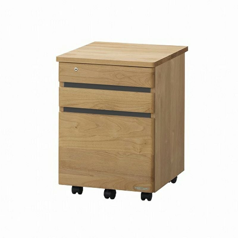 天然木のぬくもりを感じられる木製ワゴン