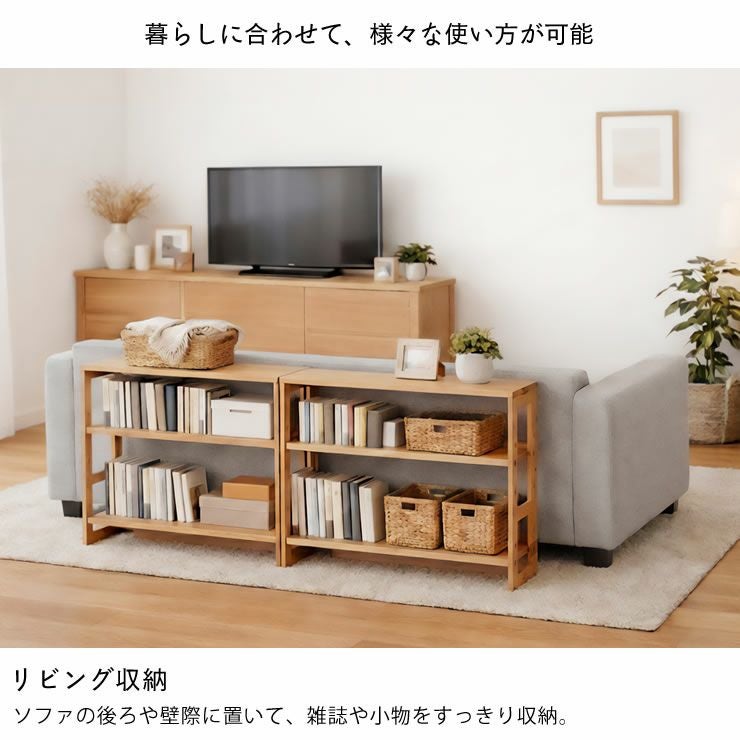 リビング収納にも使えるマルチシェルフ
