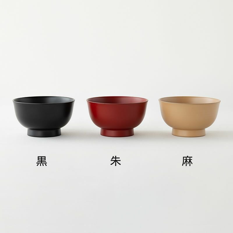 漆琳堂（シツリンドウ）越前硬漆 朝倉椀 4寸汁椀 （容量： 和洋食器