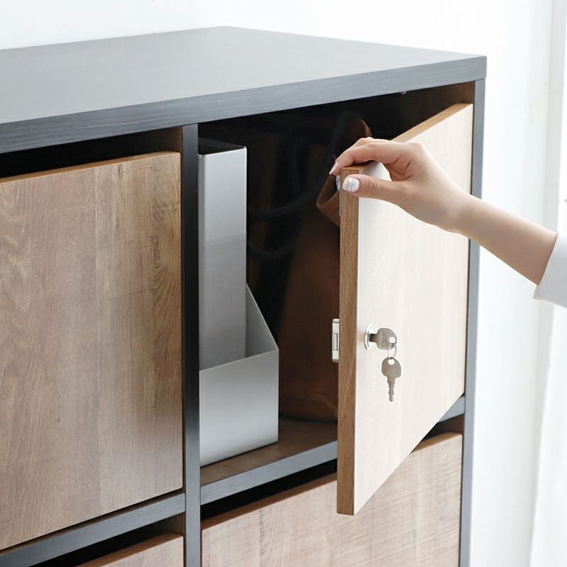 シリンダー錠が付いたオフィスのスタッフ用ロッカー