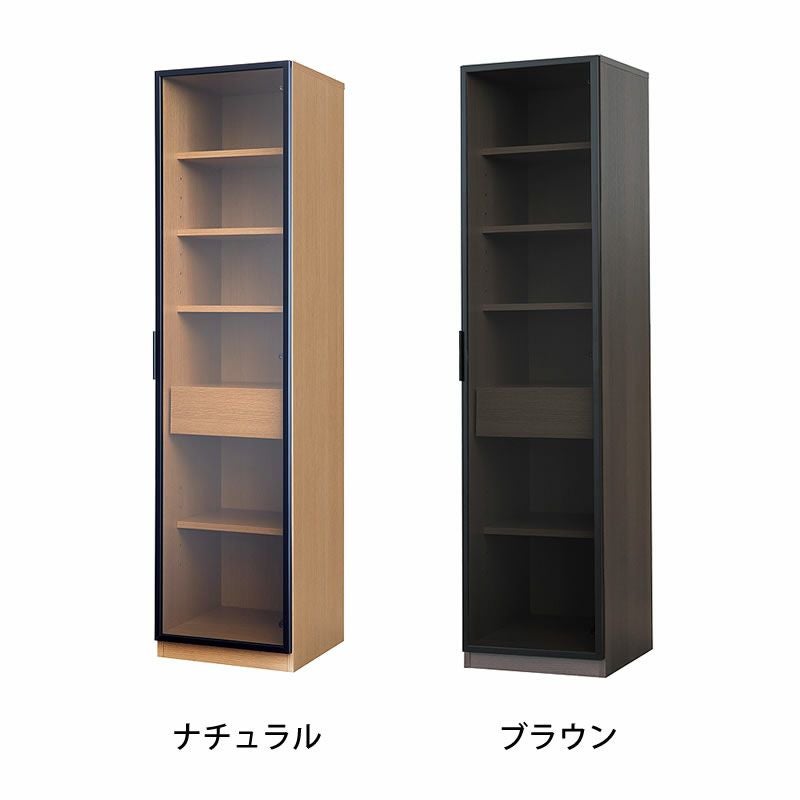 シャープでフラットなデザインが魅力的なストレージ（ナチュラル・ブラウン）