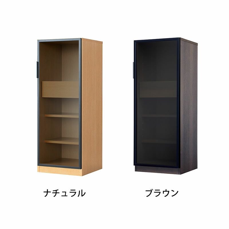 シャープでフラットなデザインが魅力的なストレージ（ナチュラル・ブラウン）