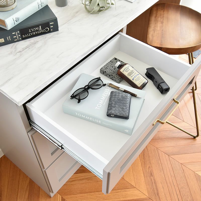 引き出し付きのダストカウンター