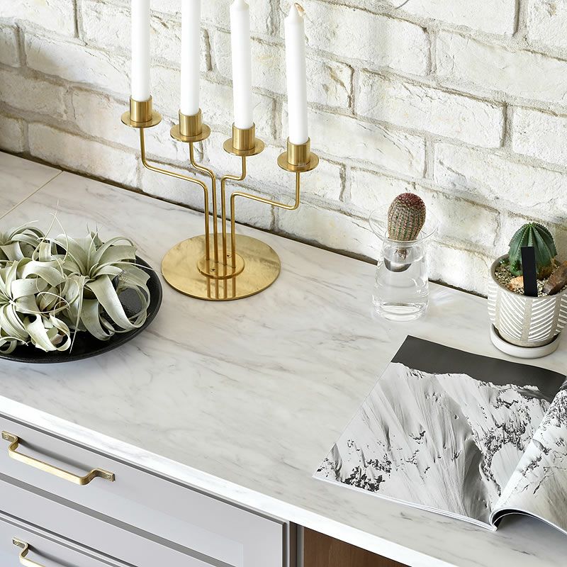 ダストカウンターの大理石調天板