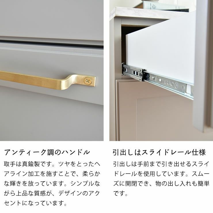 ダストカウンターのアンティーク調のハンドル