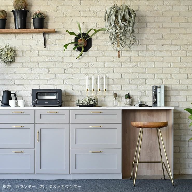 カウンター収納家具の正面イメージ