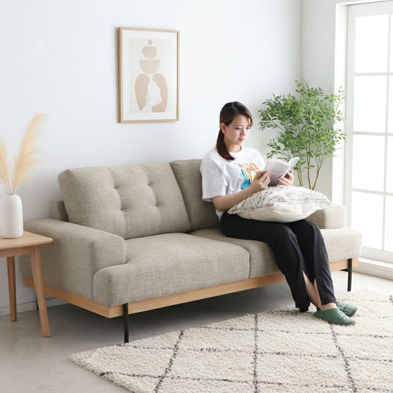 北欧風モダンソファの使用イメージ