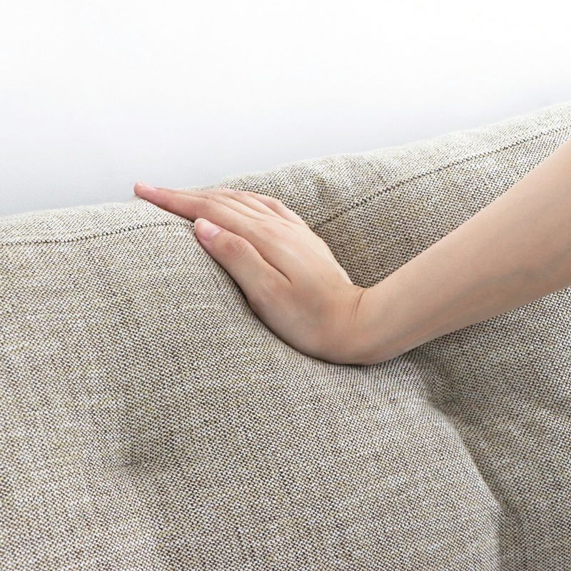 北欧風ファブリックソファのふっくら感