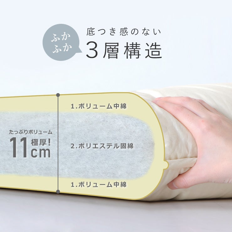 軽やかなふかふか感と安定した寝心地を両立した敷き布団