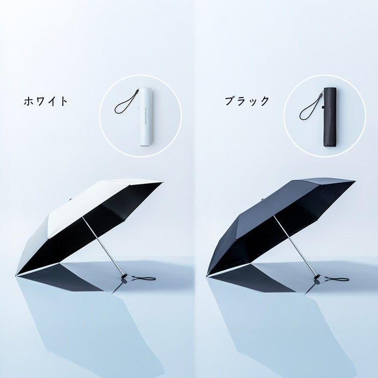 THE MONSTER SPEC FOLDING UMBRELLAはホワイトとブラックの2色展開
