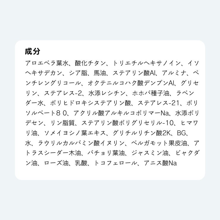 日焼け止めの全成分