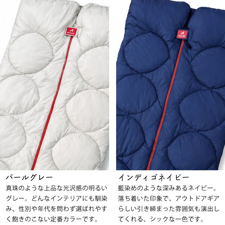シンプルな2色パールグレーとインディゴネイビー