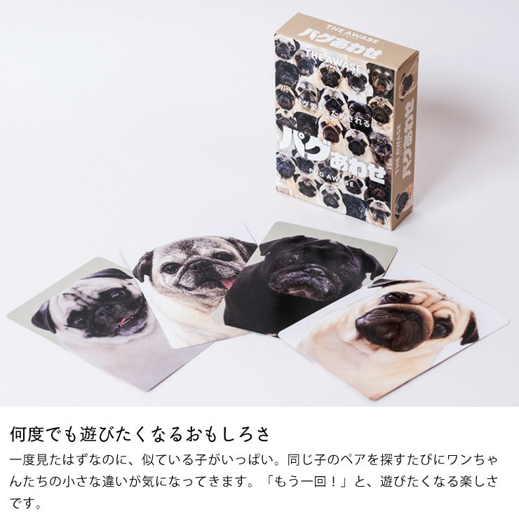 子供から大人まで遊べるパグあわせ