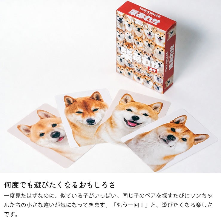 子供から大人まで遊べる柴あわせ あか