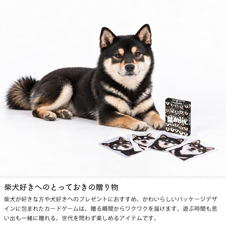 柴犬好きの方にぴったりの贈り物 柴あわせ(黒)